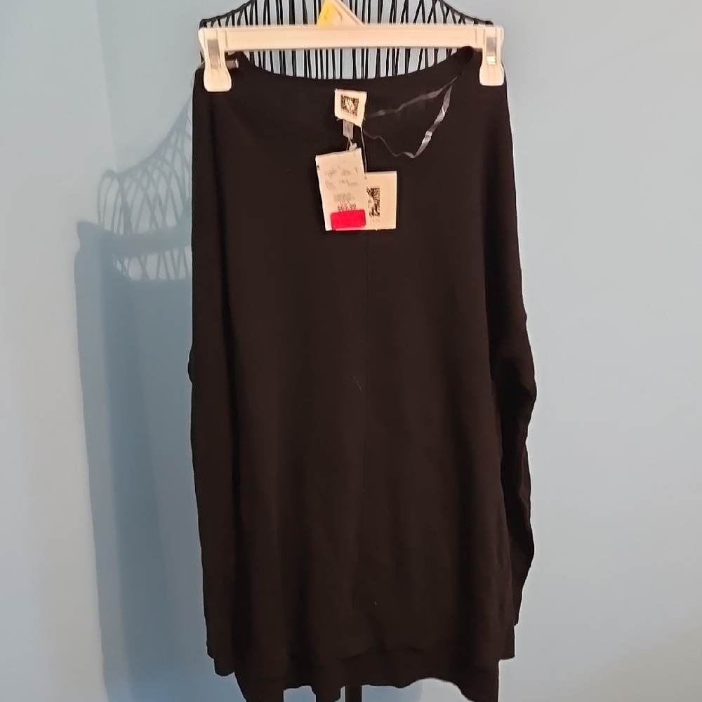 Anne Klein Black Crew Neck Sweater